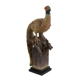 Pheasant Carved Wood Effect