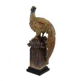 Pheasant Carved Wood Effect