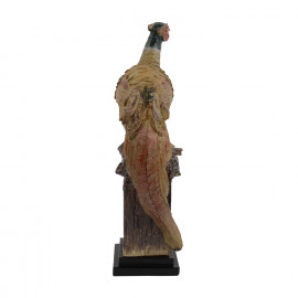 Pheasant Carved Wood Effect