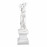 Plinth, Square Low – white stone effect