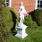 Plinth, Square Low – white stone effect