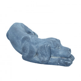 Puppy Lying – blue iron effect