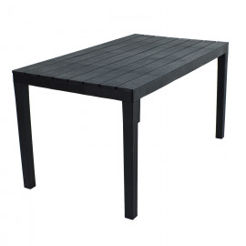 Roma Rectangular Table and Siena Chairs in Anthracite