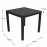 Salerno Square Table with Sicily Chairs in Anthracite