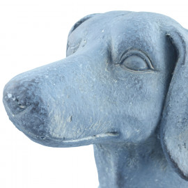 Sausage Dog Planter – blue iron effect