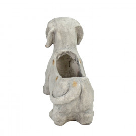 Sausage Dog Planter – weathered stone effect