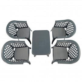 Savona coffee table with 4 Savona chairs