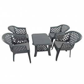 Savona coffee table with 4 Savona chairs