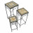 Set of 3 Tall Square Plant Stands – Brava