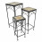 Set of 3 Tall Square Plant Stands – Brava