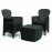 Sicily side table with 2 Sicily chairs