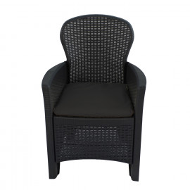 Sicily side table with 2 Sicily chairs