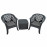 Sicily side table with Savona chairs