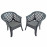 Sicily side table with Savona chairs