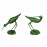 Sandpipers pair – gold verdigris