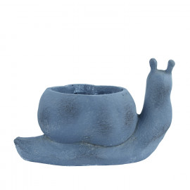 Snail Planter – blue iron effect
