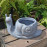 Snail Planter – blue iron effect