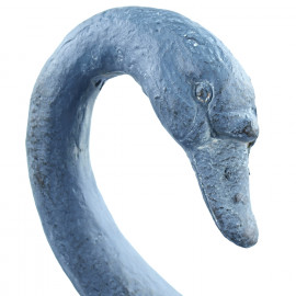 Swan Planter – blue iron effect