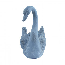 Swan Planter – blue iron effect