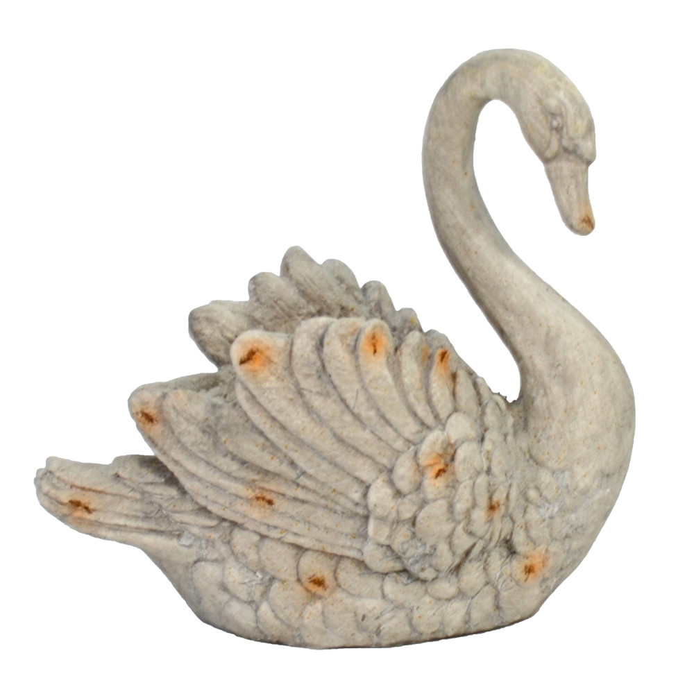 Swan Planter – weathered stone effect