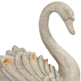 Swan Planter – weathered stone effect