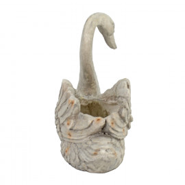 Swan Planter – weathered stone effect