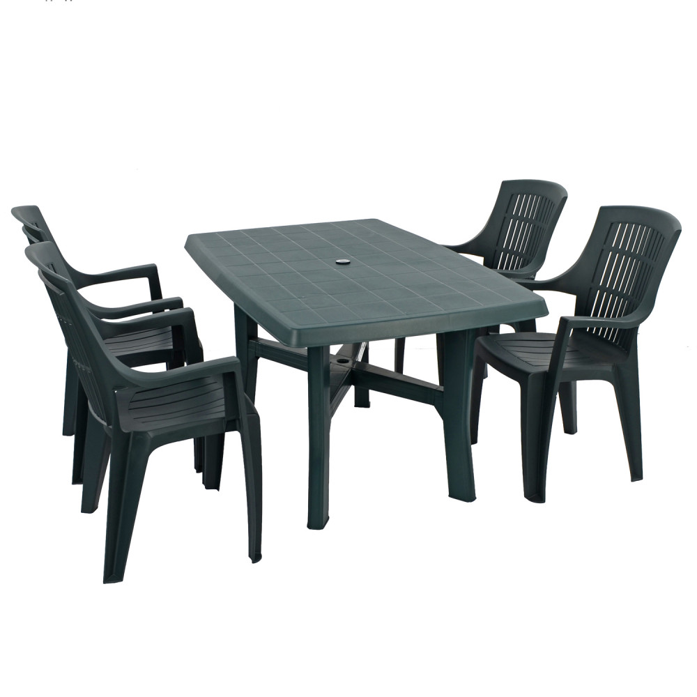 Taranto 4 table with Parma chairs – 2 colour option