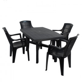 Taranto 4 table with Parma chairs – 2 colour option
