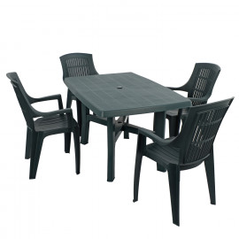 Taranto 4 table with Parma chairs – 2 colour option
