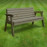 Thistleton garden seat - 2 seat