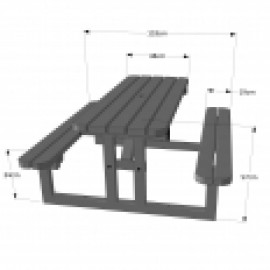 Tinwell Junior Steel Bench 