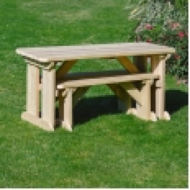 Tinwell Rounded Picnic Table And Bench Set