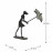 Umbrella Girl in Wind – Elur Iron Figurine