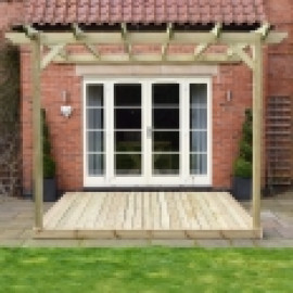 Wall Mounted Pergola and Decking Kit
