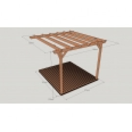 Wall Mounted Pergola and Decking Kit