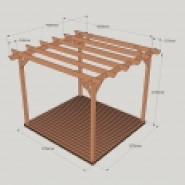 Wooden Pergola and Decking Kit