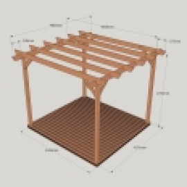 Wooden Pergola and Decking Kit