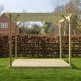 Wooden Pergola and Decking Kit