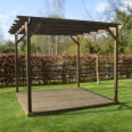 Wooden Pergola and Decking Kit