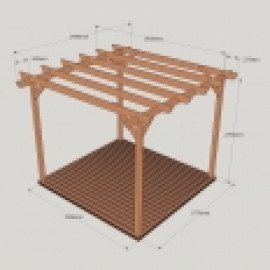 Wooden Pergola and Decking Kit